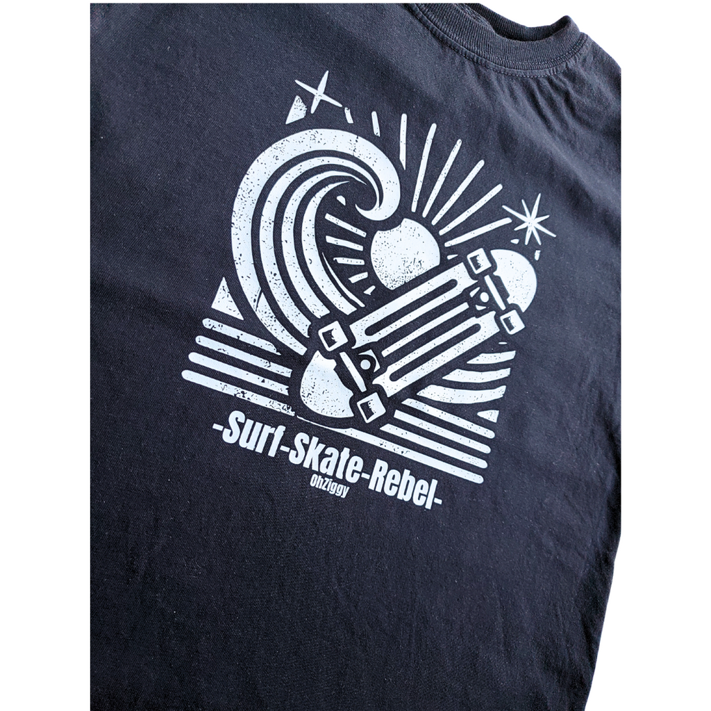 Surf, Skate, Rebel tee