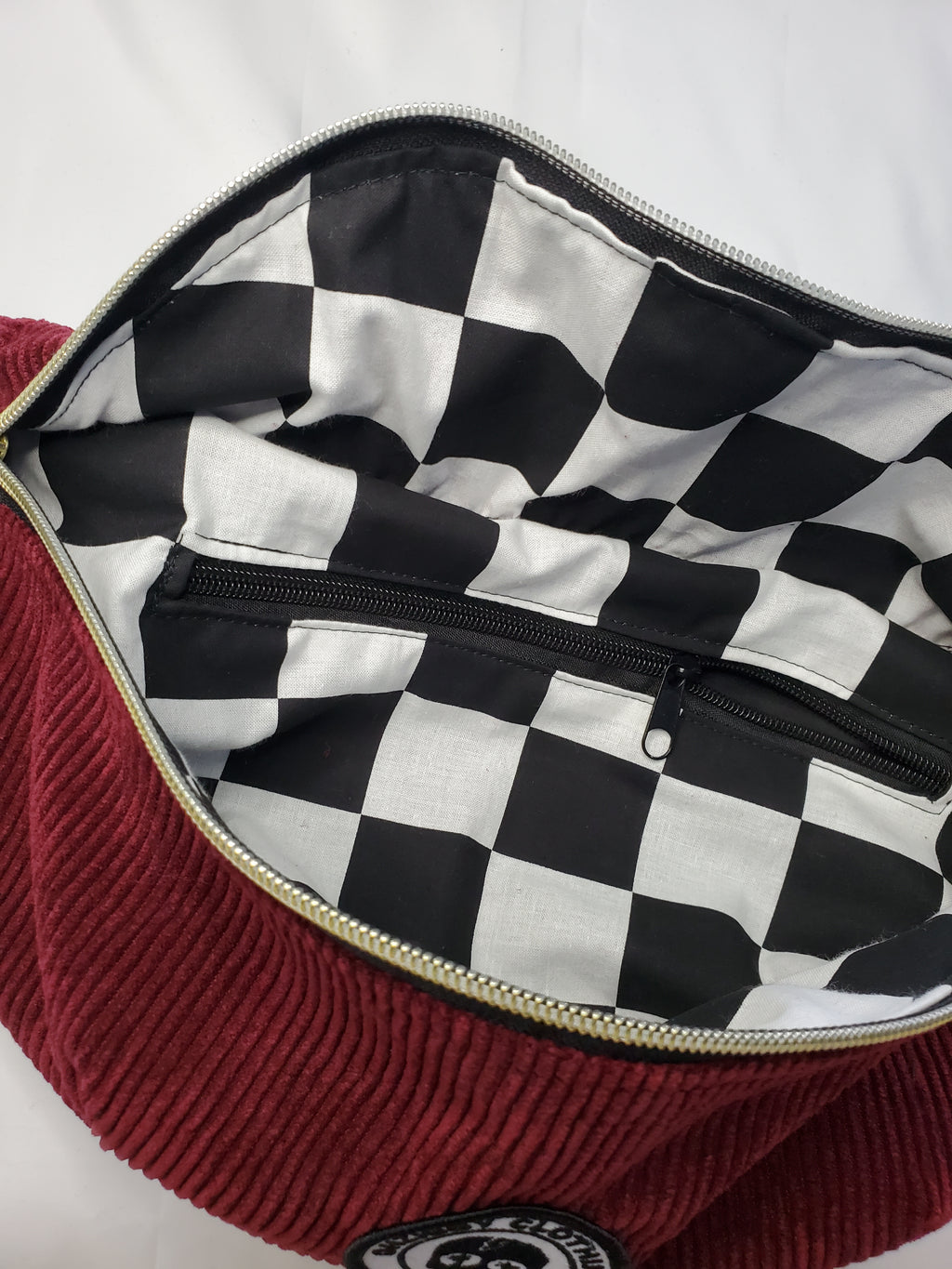 Burgundy Corduroy Beach Bum Crossbody/Hip Bag