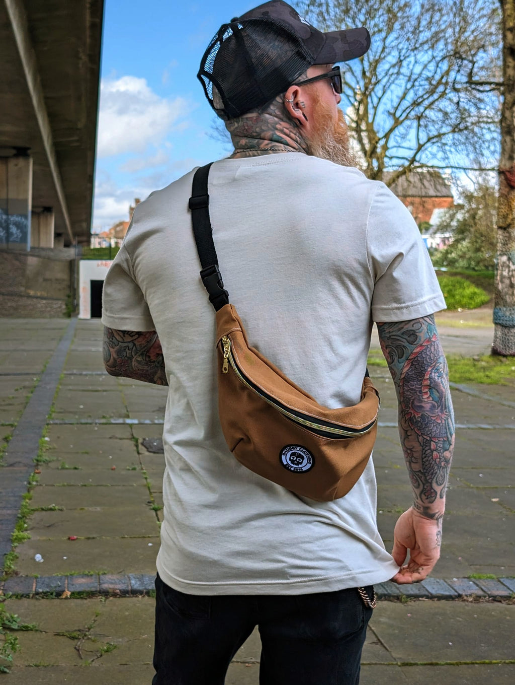 Canvas Beach Bum Crossbody and Hip Bag
