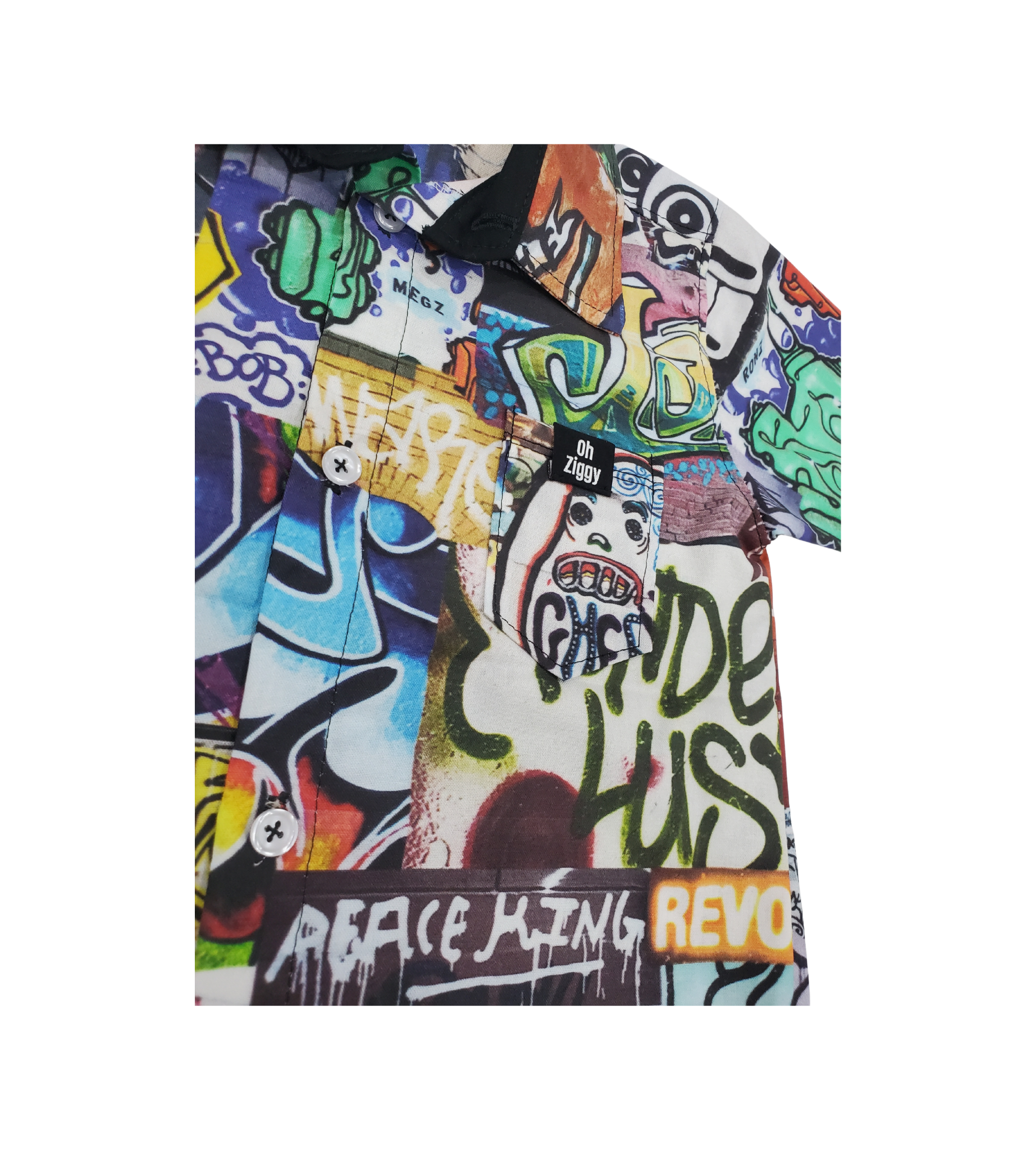 Graffiti Button Up