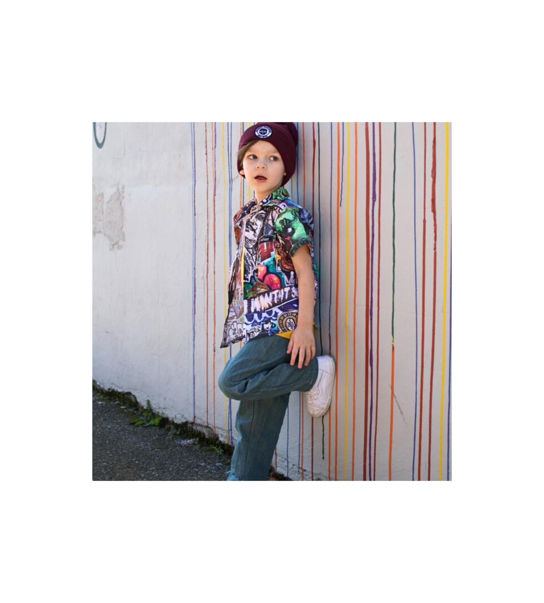 Graffiti Button Up