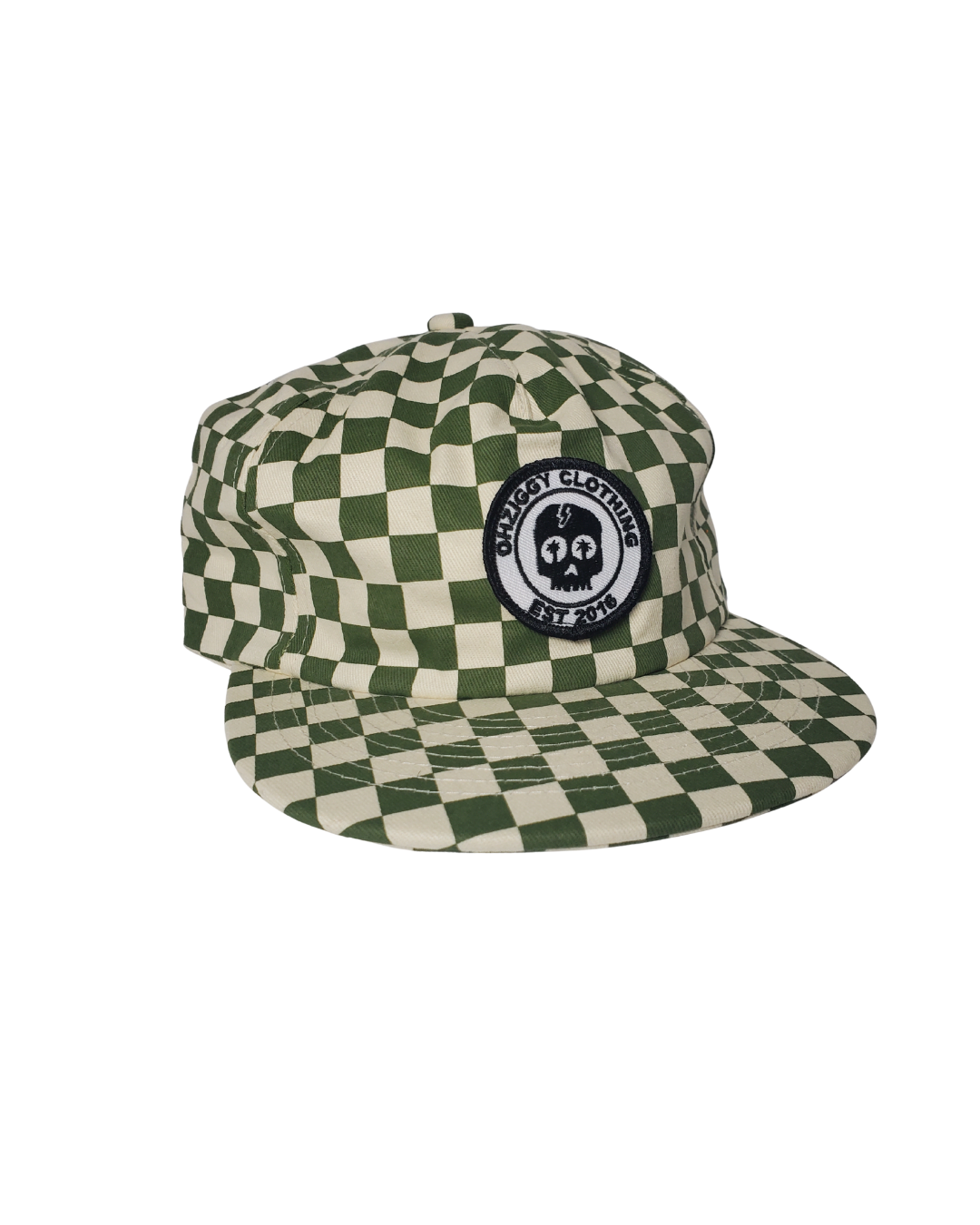 Green Checkerboard hat