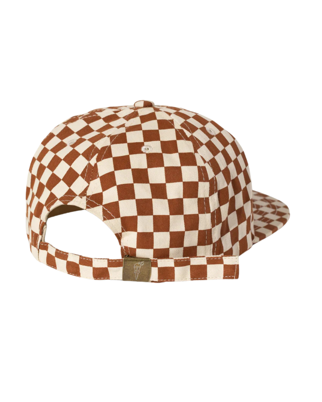 Rust Checkerboard hat