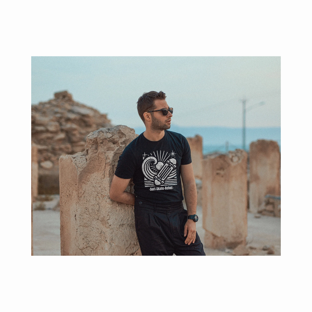 Surf, Skate, Rebel tee